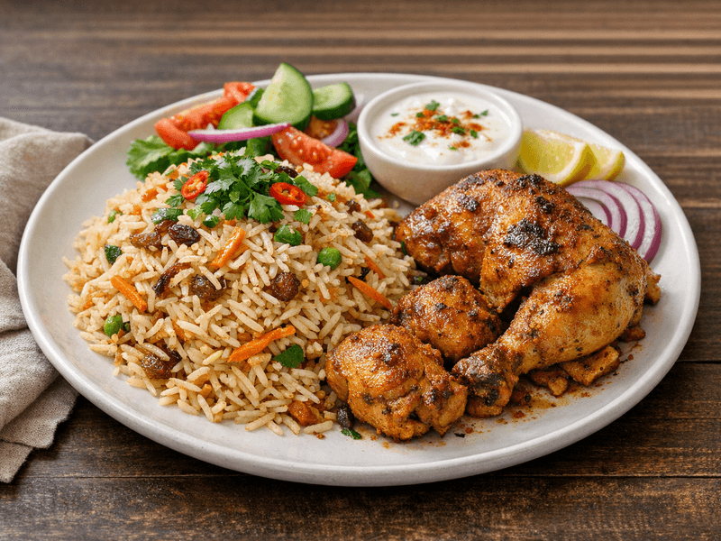 Somali Rice and Chicken