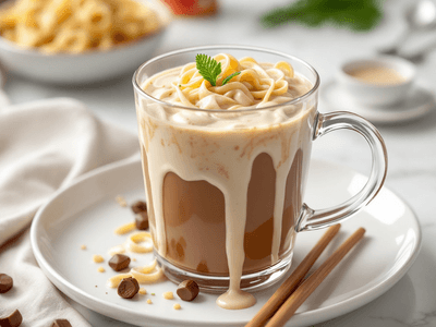 Fettuccine Coklat dengan Sos Krim