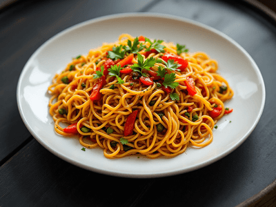 Vegetable Hakka Noodles