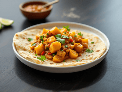 Chapathi with Potato Curry
