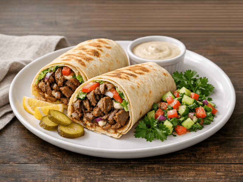 Beef Shawarma Wrap