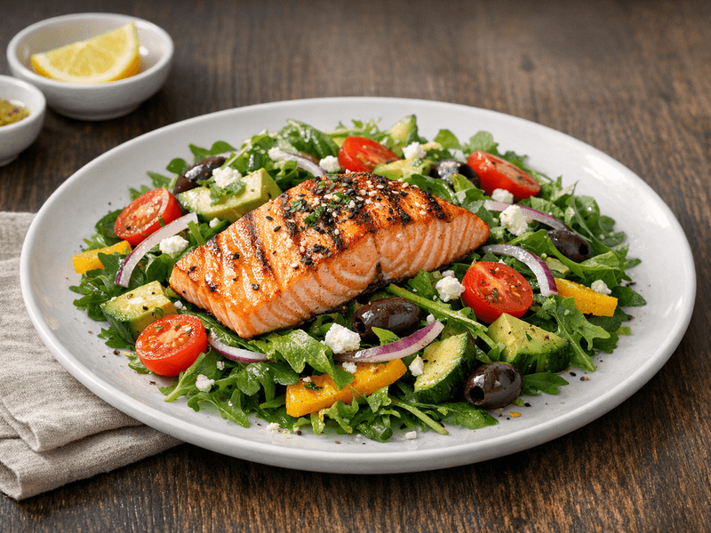 Grilled Salmon Salad