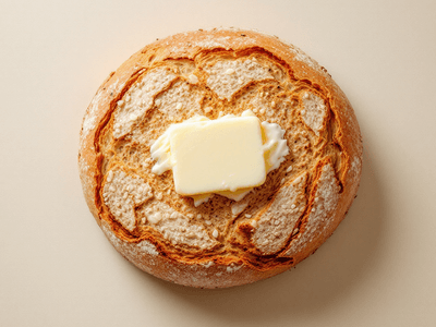 Multigrain Rye Bread with Butter