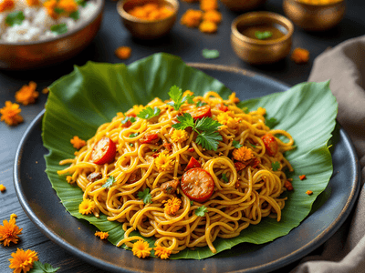 Ragi Noodles Stir Fry