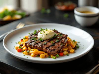 Beef Steak with Garlic Butter