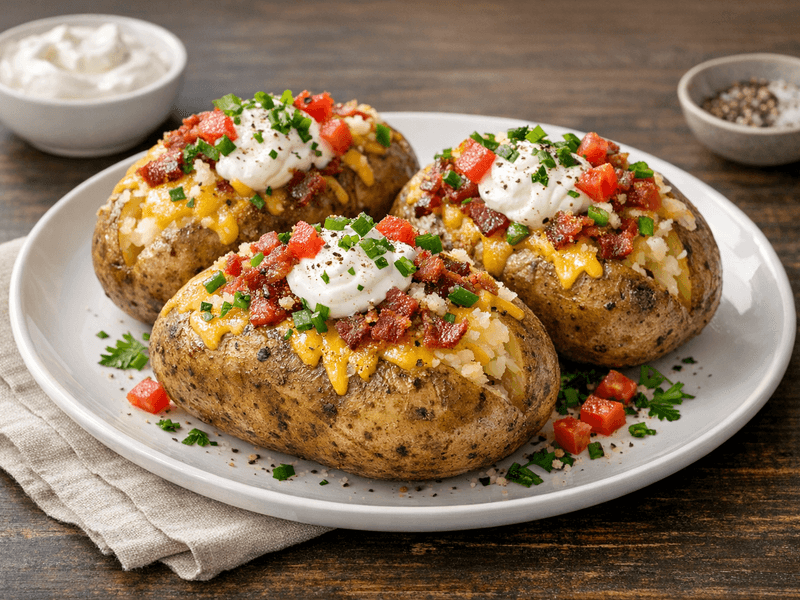 بطاطا مشوية