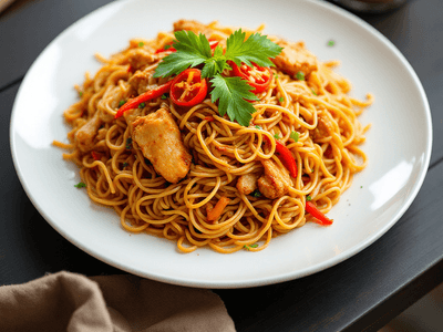 Mee Siam with Chicken