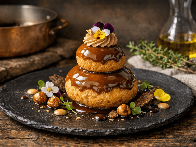 Religieuse au café