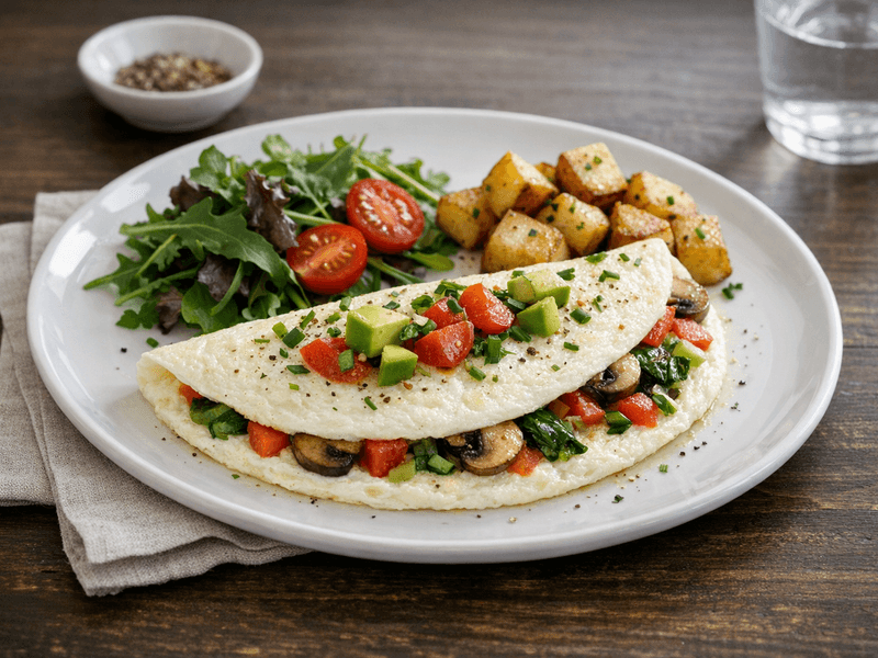 Tortilla de Claras de Huevo