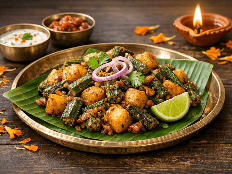 Aloo Bhindi Fry