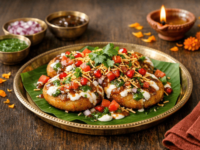 Aloo Tikki Chaat (Rajasthani)