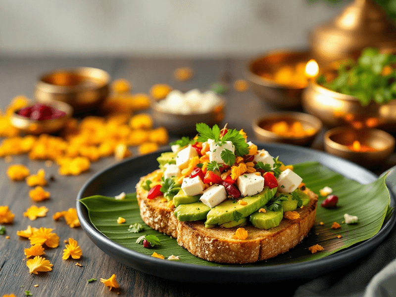 Avocado Toast with Feta Cheese