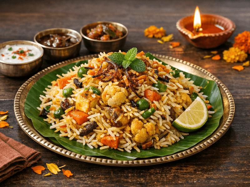Awadhi Veg Dum Biryani