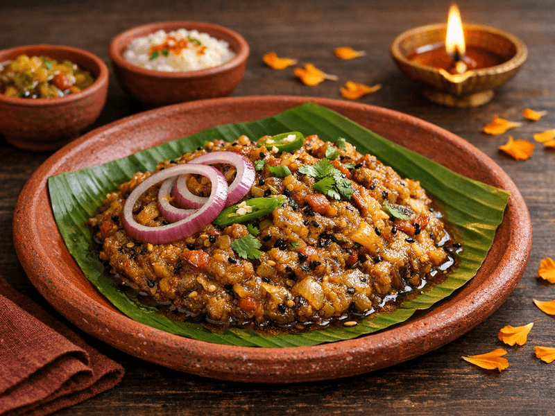 Baigan Bharta (Bihari)