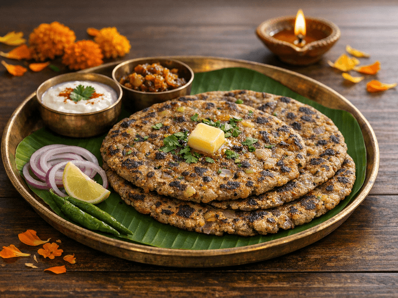Bajra Aloo Pyaaz Roti