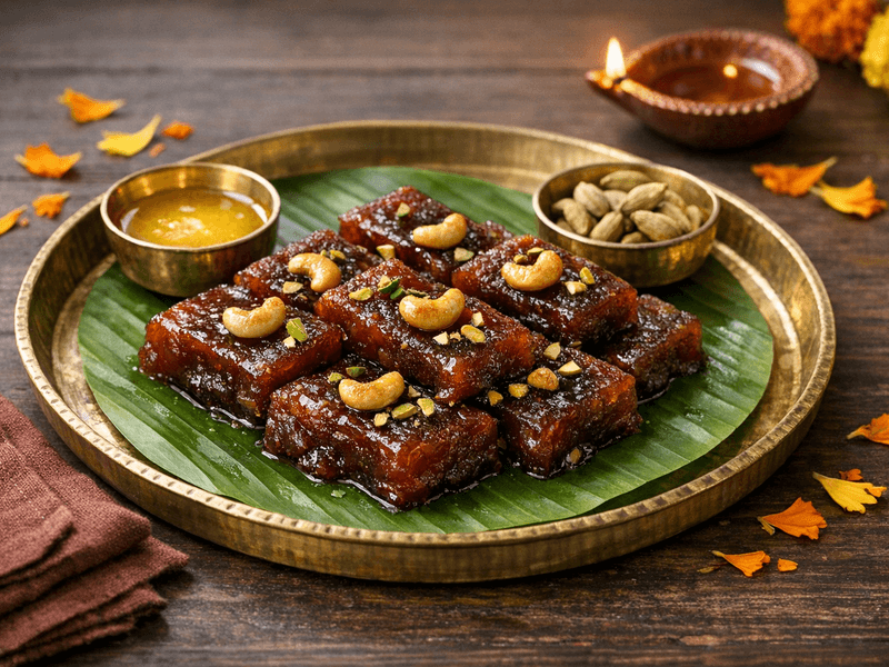 Banana Halwa with Ghee
