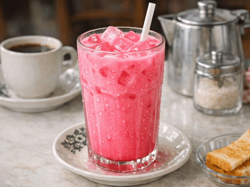 Bandung with Condensed Milk