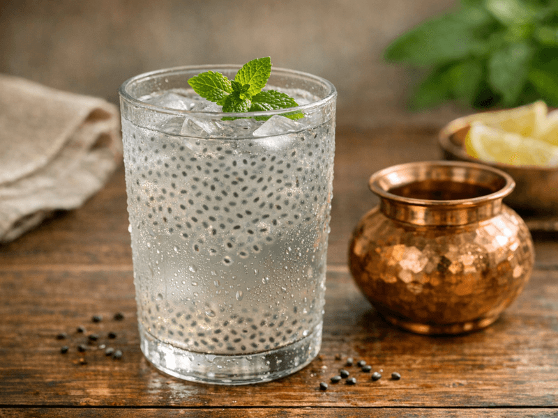 Basil Seeds Water