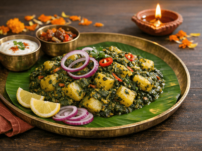 Bathua Aloo (Haryanvi)