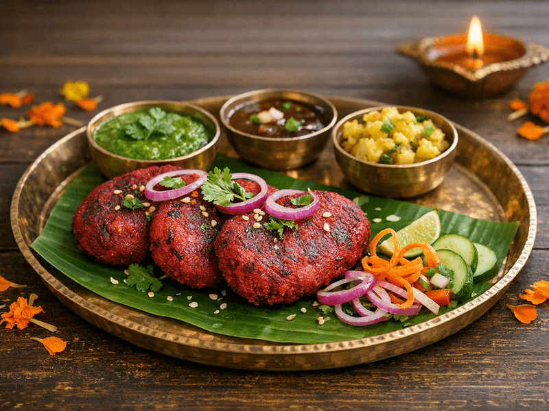 Beetroot Aloo Pattice