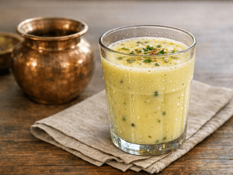 Besan Chila with One Glass Milk