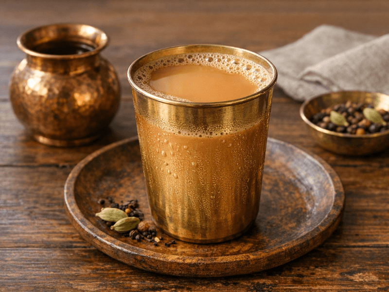 Besan Chilla with Masala Chai