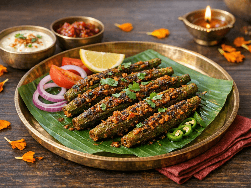 Bharwan Bhindi (Rajasthani)