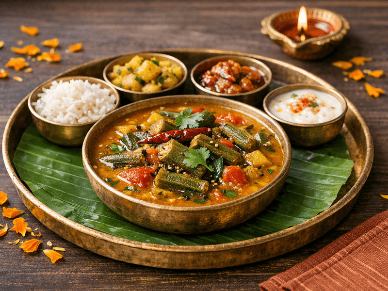Bhindi Sambhar