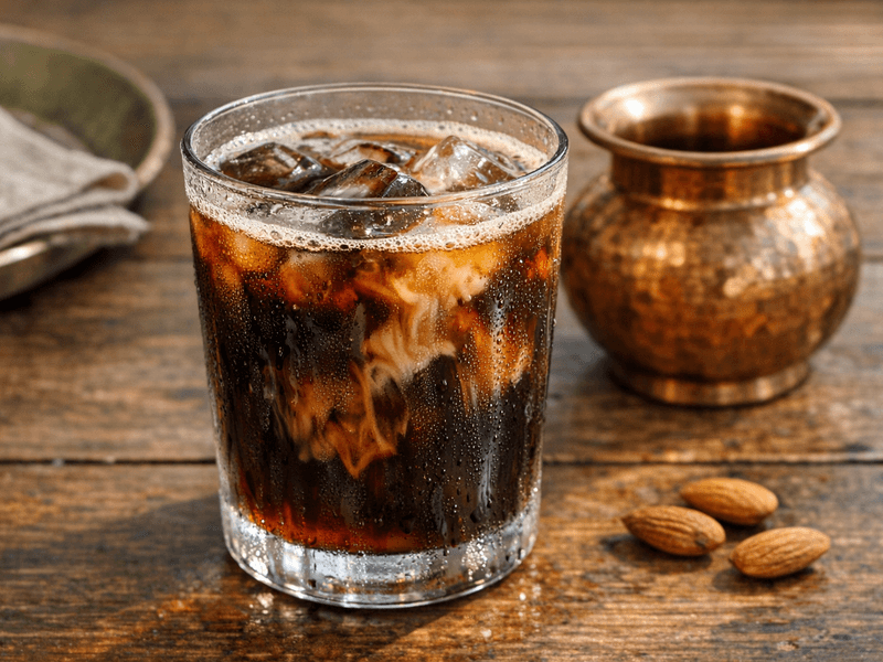 Black Coffee with Almond Milk