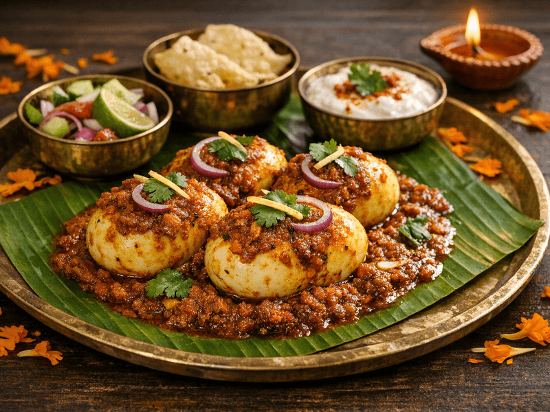 Boiled Egg with Masala