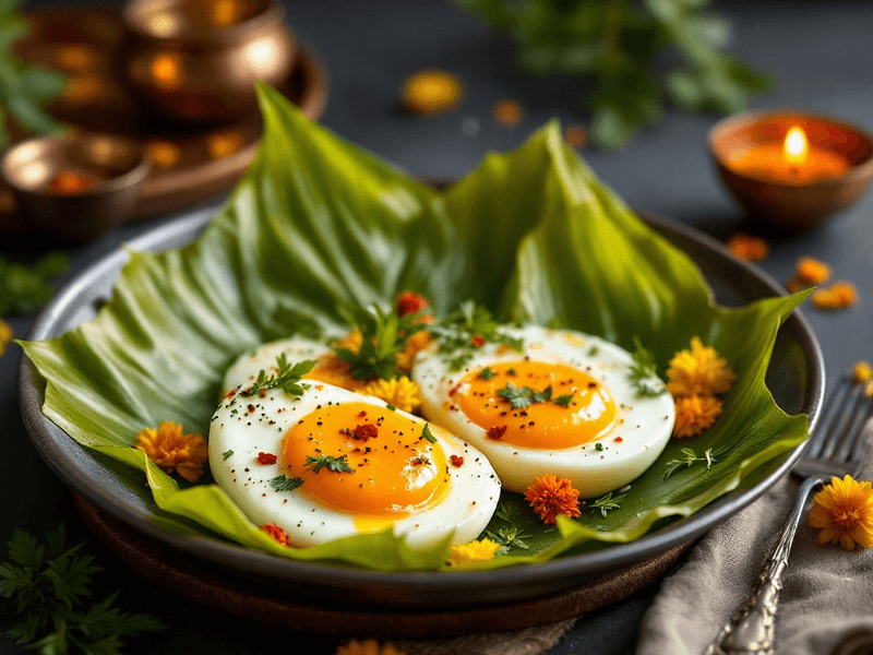 Boiled Eggs with Salt and Olive Oil