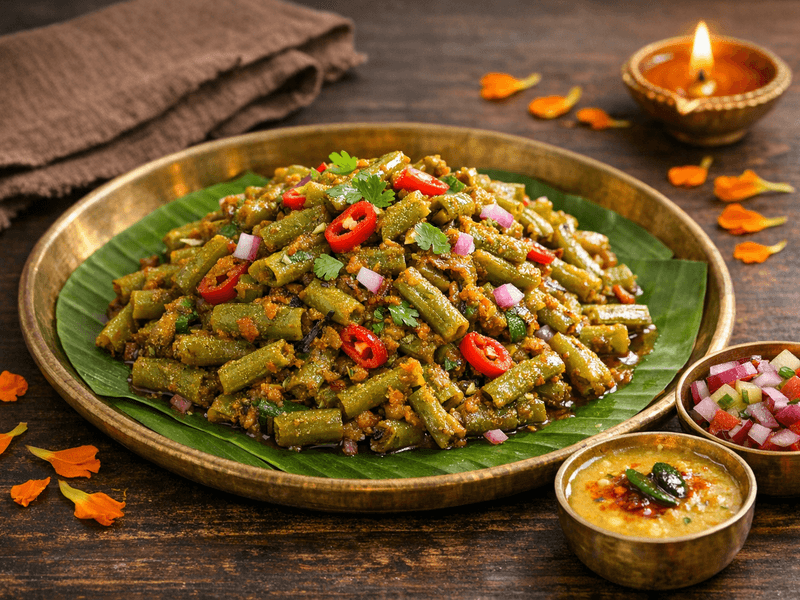 Boiled Guar Beans