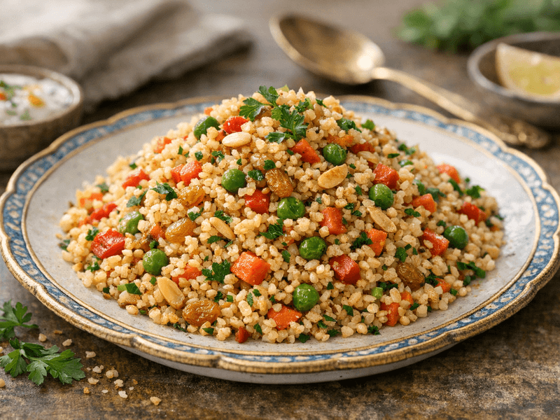 Broken Wheat Pilaf