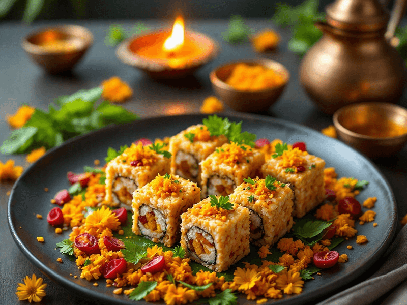 Brown Rice Inari Sushi