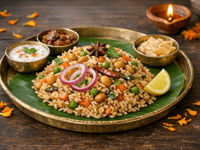 Brown Rice Soybean Pulao