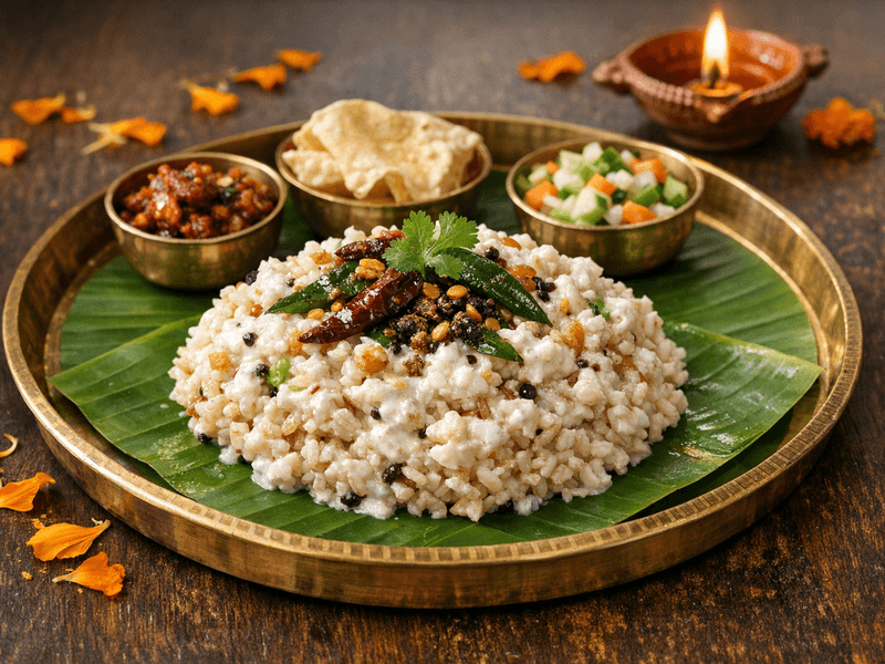 Brown Rice with Curd