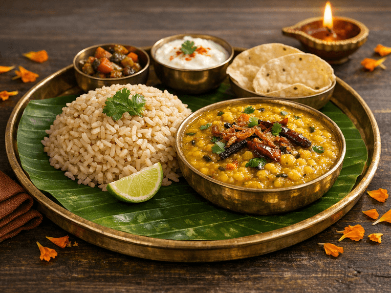Brown Rice with Moong Dal