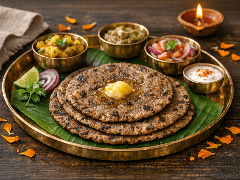 Buckwheat Roti with Ghee
