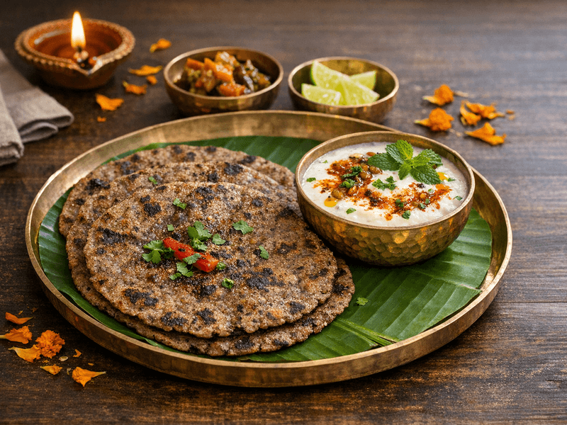 Buckwheat Roti with Yogurt