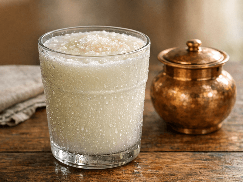 Buffalo Milk Curd with Sugar