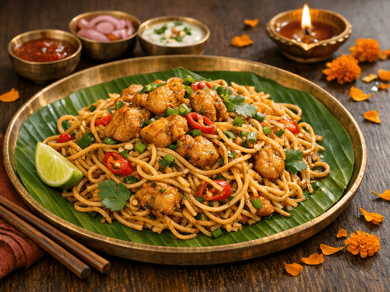 Butter Garlic Chicken Noodles