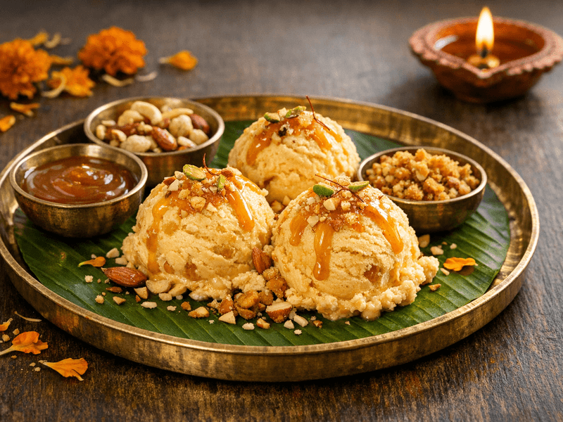 Butterscotch Ice Cream with Nuts
