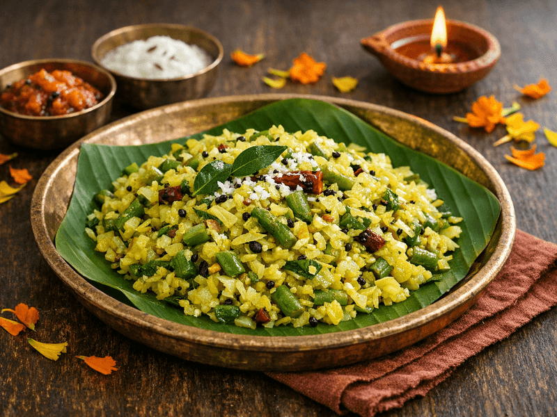 Cabbage and French Beans Poriyal