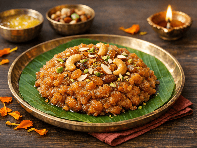 Chana Halwa with Dry Fruits