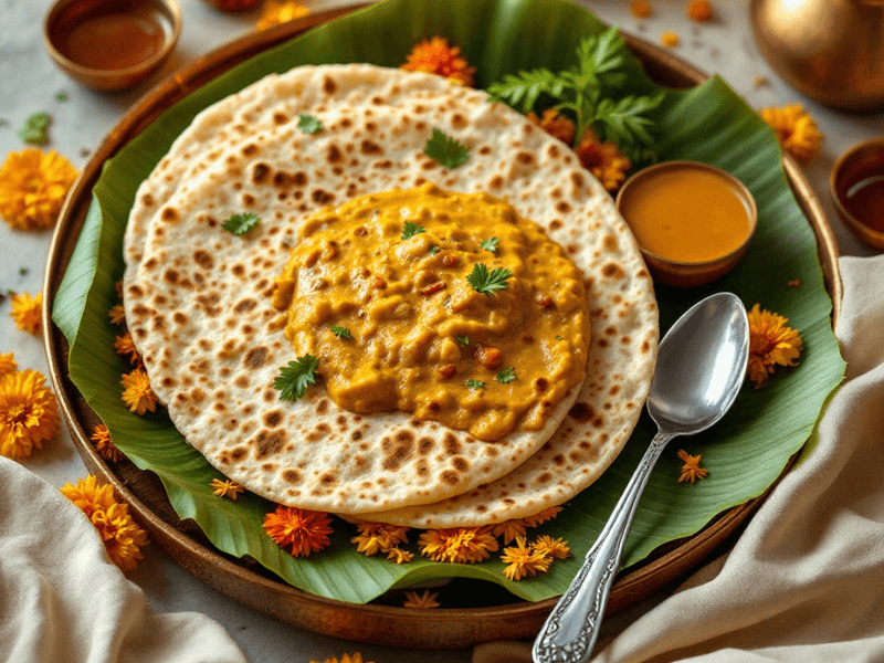 Chapathi with Dal
