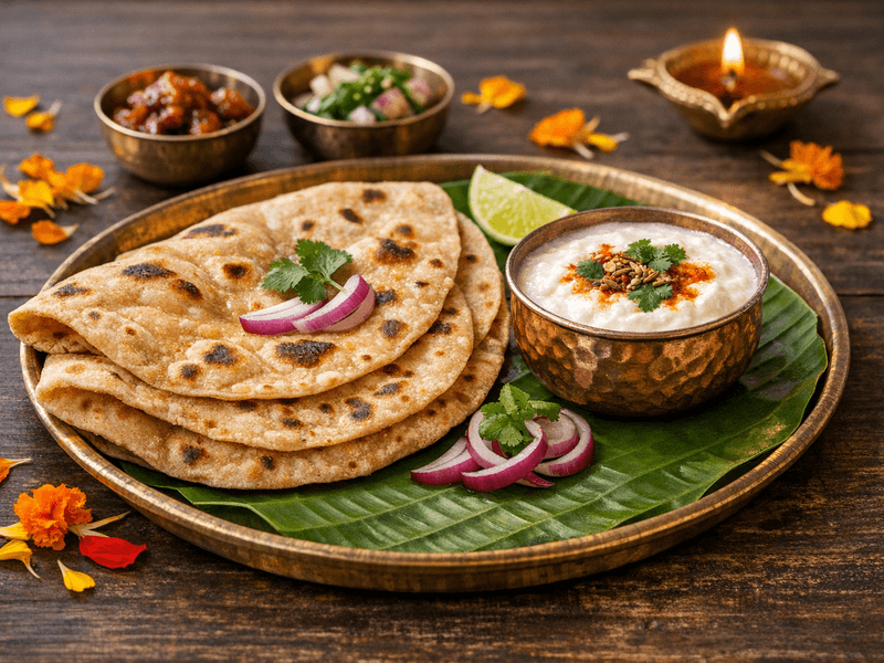 Chapati with Curd