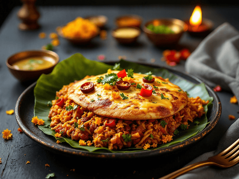 Cheese Pav Bhaji