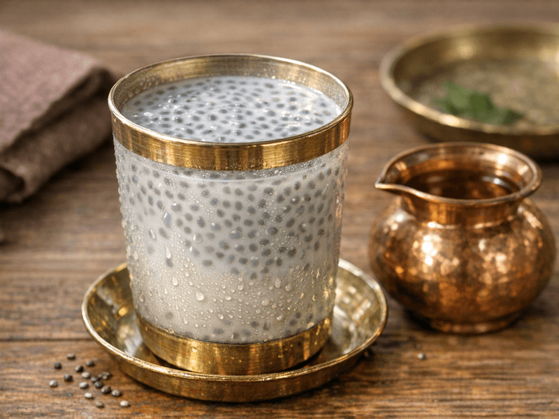 Chia Seeds Soaked in Coconut Milk