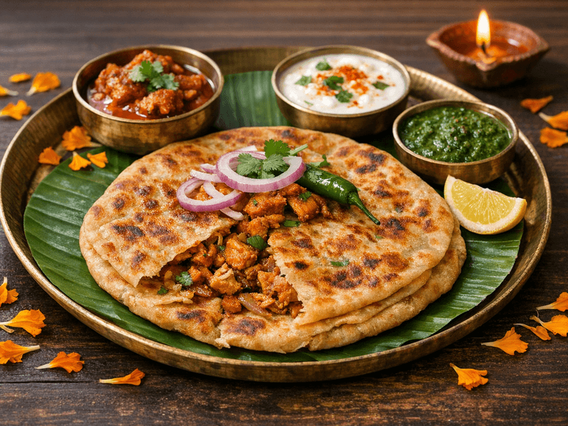 Chicken Parantha