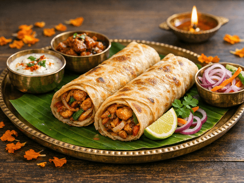 Chicken Parotta Roll
